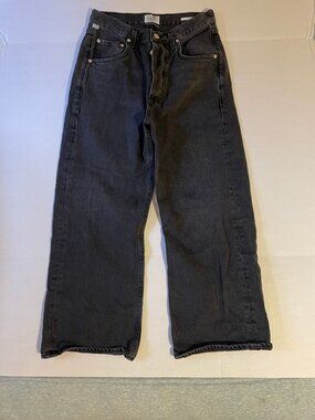 Citizens of Humanity Premium Vintage Gaucho Vintage Wide-Leg Jeans Black Size 27